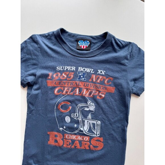 JUNK FOOD Chicago Bears Super Bowl 1985 Short Sleeve Crew Neck T-Shirt, Size L - Picture 3 of 7